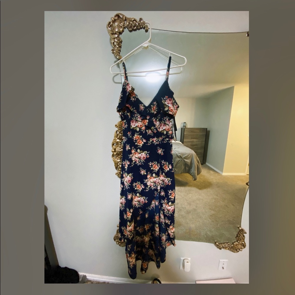 Floral Dress with shorts underneath/romper sz 5